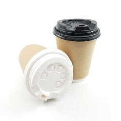 12-14-16 oz Emzikli Sıcak İçecek Kapağı Siyah - 3