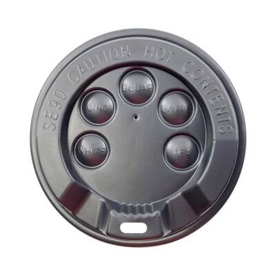 12-14-16 oz Emzikli Sıcak İçecek Kapağı Siyah - 2