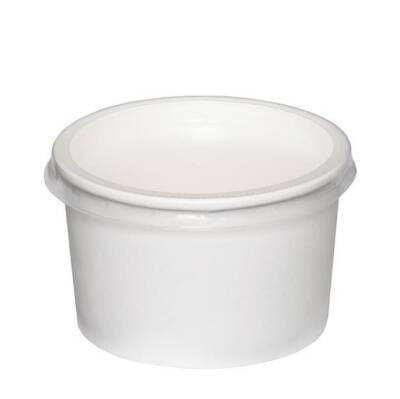 14 Oz Baskısız Karton Çorba Kasesi (Kapak Dahil) - 1