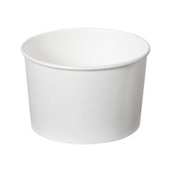 14 oz Beyaz Karton Çorba Kasesi (Kapak Hariç) - AMBALAJ SEPETİM