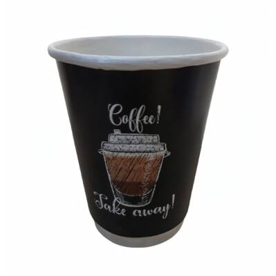 14 oz Take Away Double Wall Karton Bardak - 1
