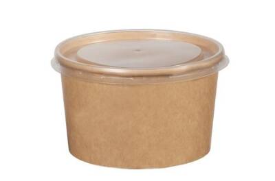 16 oz Karton Çorba Kasesi Kapağı Sıcak - 2