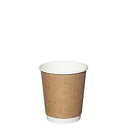4 oz Kraft Double Wall Karton Bardak - AMBALAJ SEPETİM