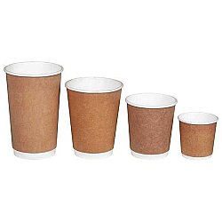 4 oz Kraft Double Wall Karton Bardak - 2