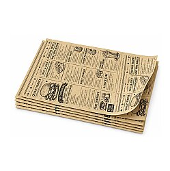 Ambalaj Kağıdı Şamua Gazete Desen 35x50 Cm - AMBALAJ SEPETİM