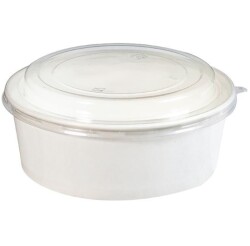 Beyaz Karton Salata Kasesi 1100 ML - 2