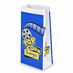 Beyaz Kese Popcorn Large 15x28x8 Cm - AMBALAJ SEPETİM