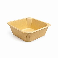 Kraft Kare Salata Kabı Seti 750 Gr Kapak Dahil - 2