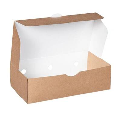 Kraft Karton Menü Kutusu Büyük 15x30x8 Cm - 1
