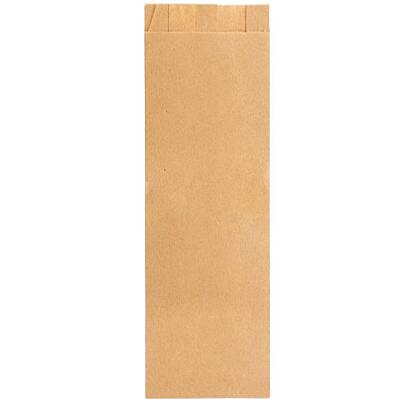Kraft Kese Çatal Kaşık Poşeti 8x27x5 cm - 1