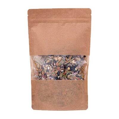 Kraft Pencereli Kilitli Doypack 20x30x10 Cm 1000 Gram - 1
