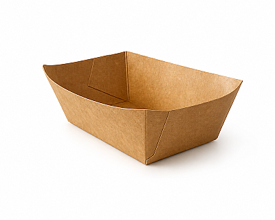 Kutu Kumpir Yapışmalı Kraft 8x12x4,5 Cm - 1