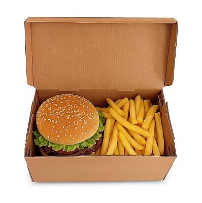Mikro Hamburger Kutusu 20x12x9,3 Cm - 2
