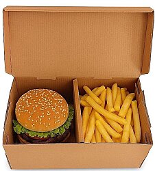 Mikro Hamburger Kutusu 20x12x9,3 Cm - 4