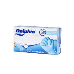 Pudrasız Mavi Nitril Eldiven Büyük (L) - DOLPHİN