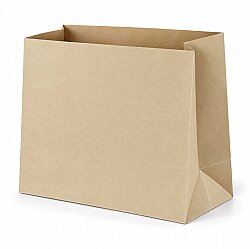 Sapsız Kraft Taşıma Torbası 32x28x16 Cm - AMBALAJ SEPETİM